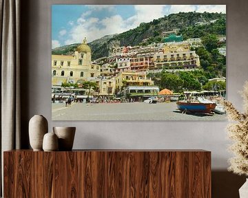 Architecture de Positano - Village Italian de la Côte d'Amalfi sur Carolina Reina