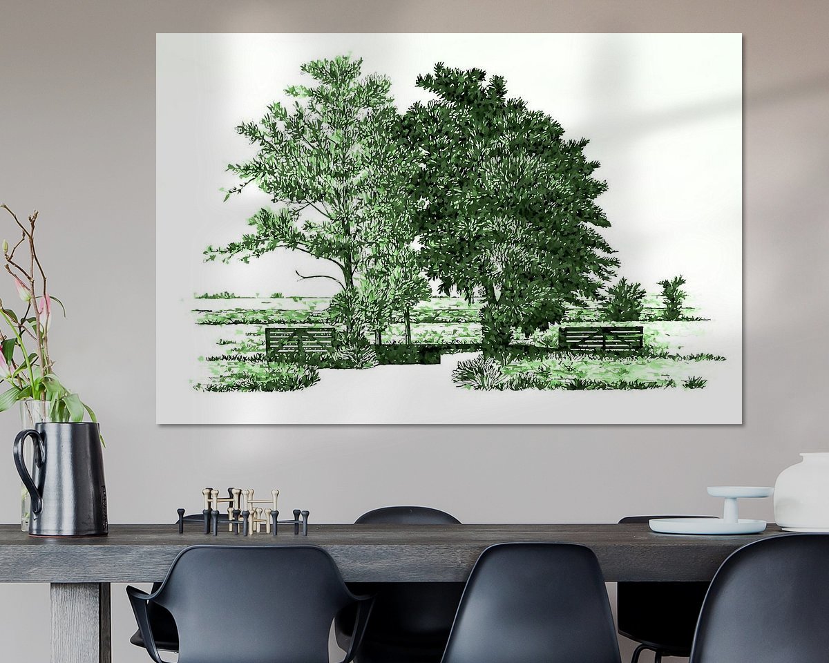 Example of the artwork in a room