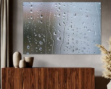 Raindrops on the window by Heiko Kueverling