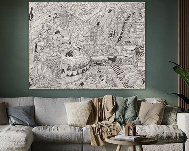 Example of the artwork in a room