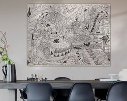 Example of the artwork in a room