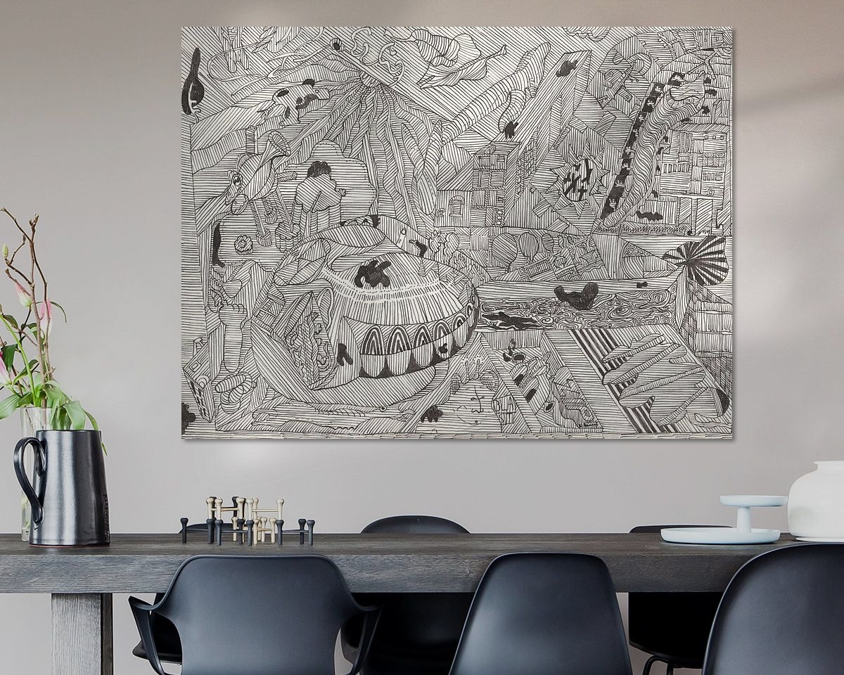 Example of the artwork in a room