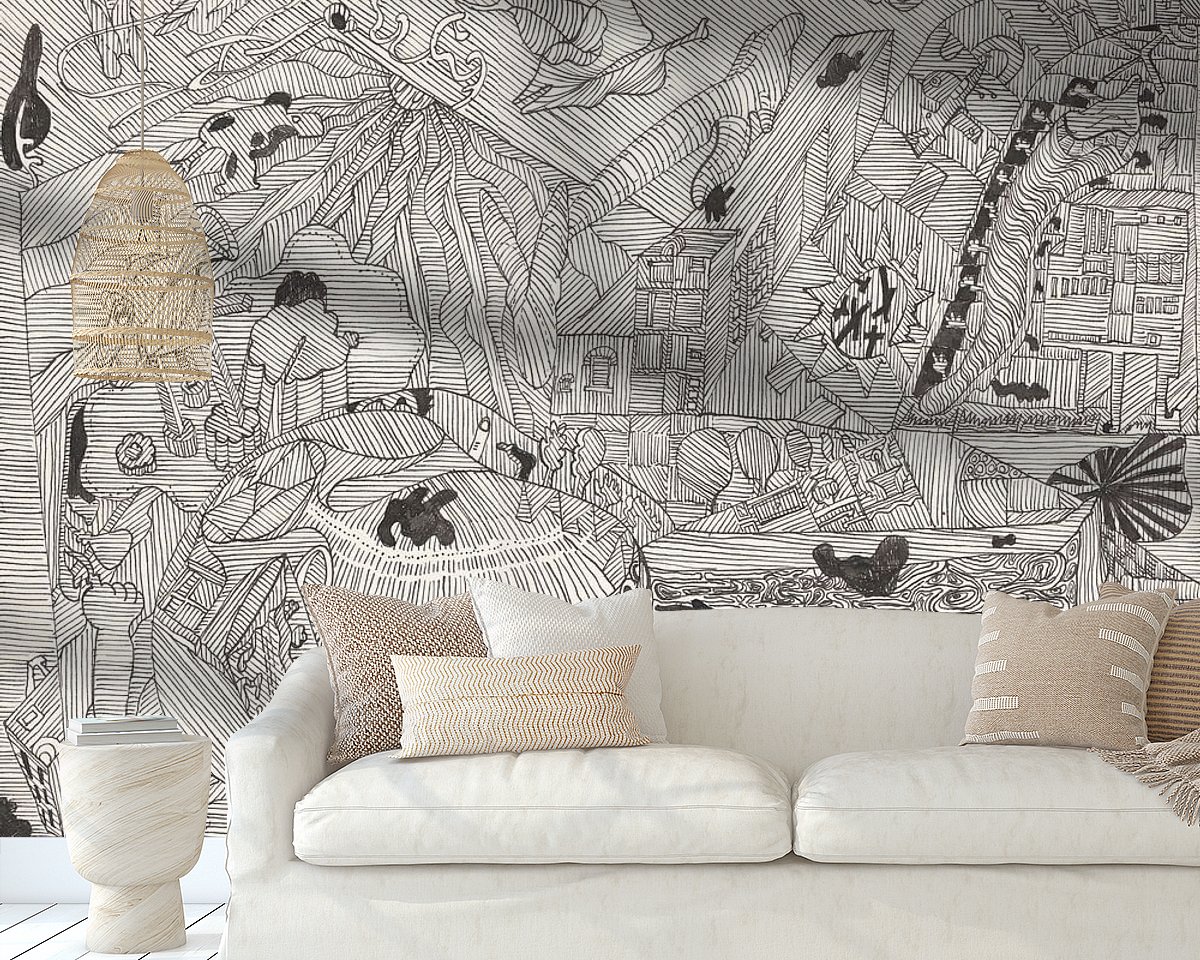 Example of the artwork in a room