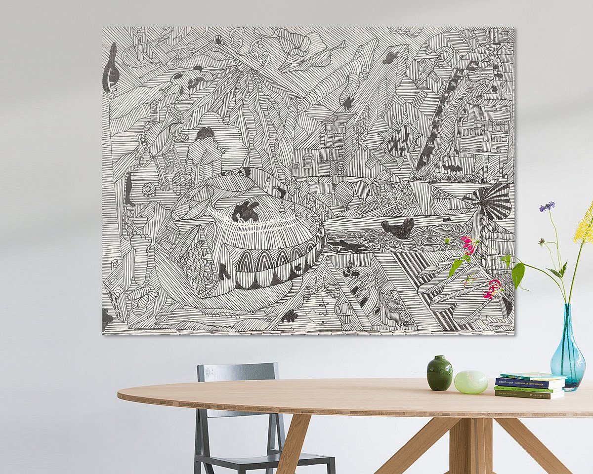 Example of the artwork in a room