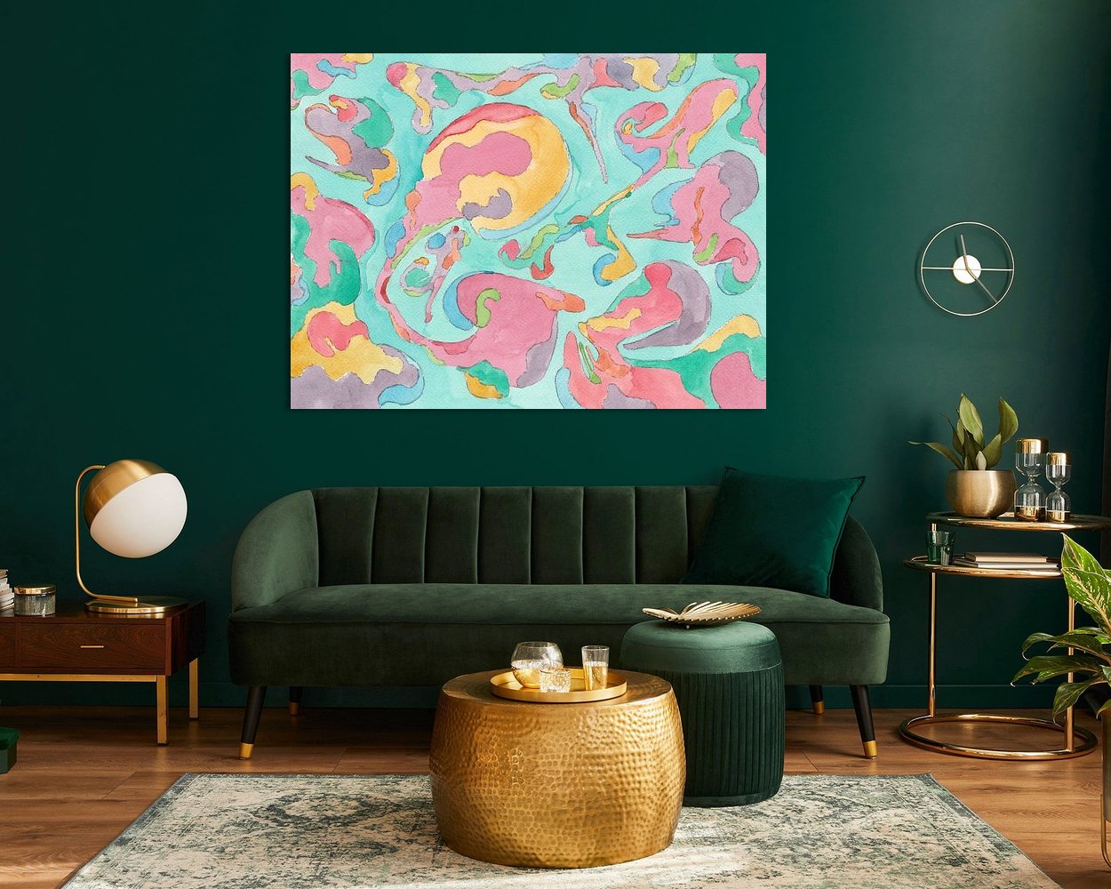 Example of the artwork in a room