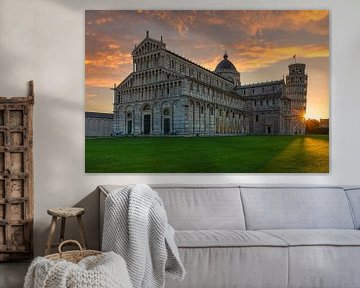 Piazza dei Miracoil in Pisa bij zonsopgang van Markus Lange