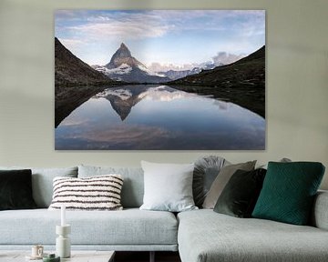 Matterhorn reflectie Riffelsee bij zonsopgang van Jeroen van Rooijen