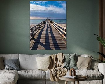 Pier on the Baltic Sea coast in Rerik by Rico Ködder