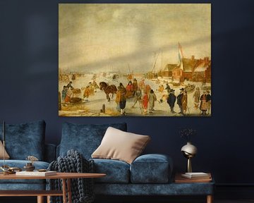 Ice entertainment, Barend Avercamp - 1630-1679