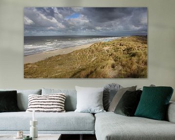 Stormachtige West-Vlaamse kust, België van Imladris Images