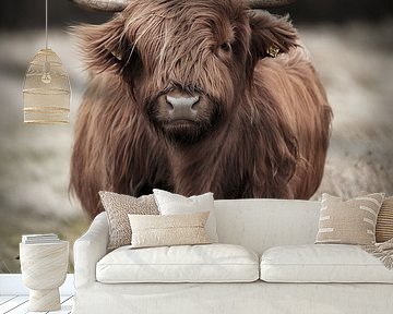 Robuste schottische Highlander im Wind von KB Design & Photography (Karen Brouwer)