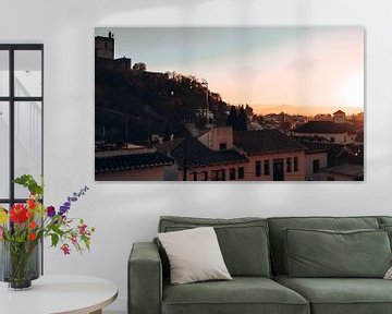 Zonsondergang Granada van Atlasinmyhand