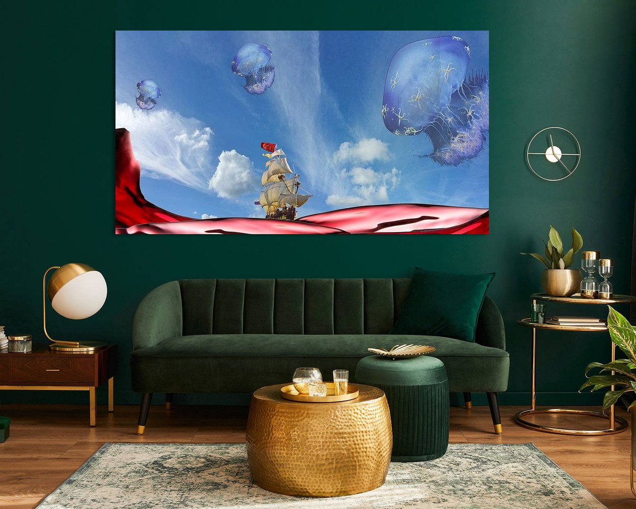 Example of the artwork in a room