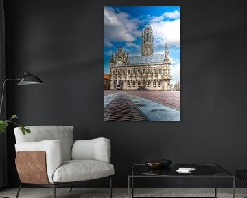 Het oude stadhuis van Middelburg van Fotografie in Zeeland