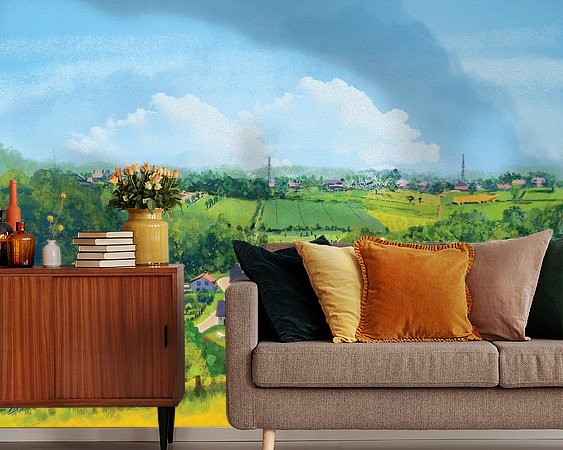 Example of the artwork in a room