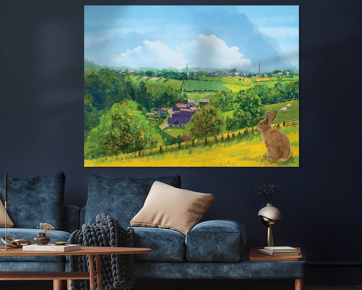 Example of the artwork in a room