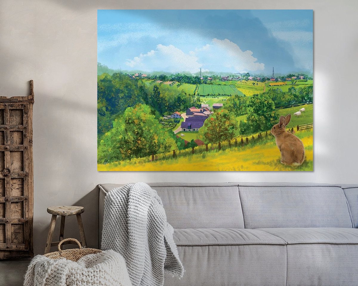 Example of the artwork in a room