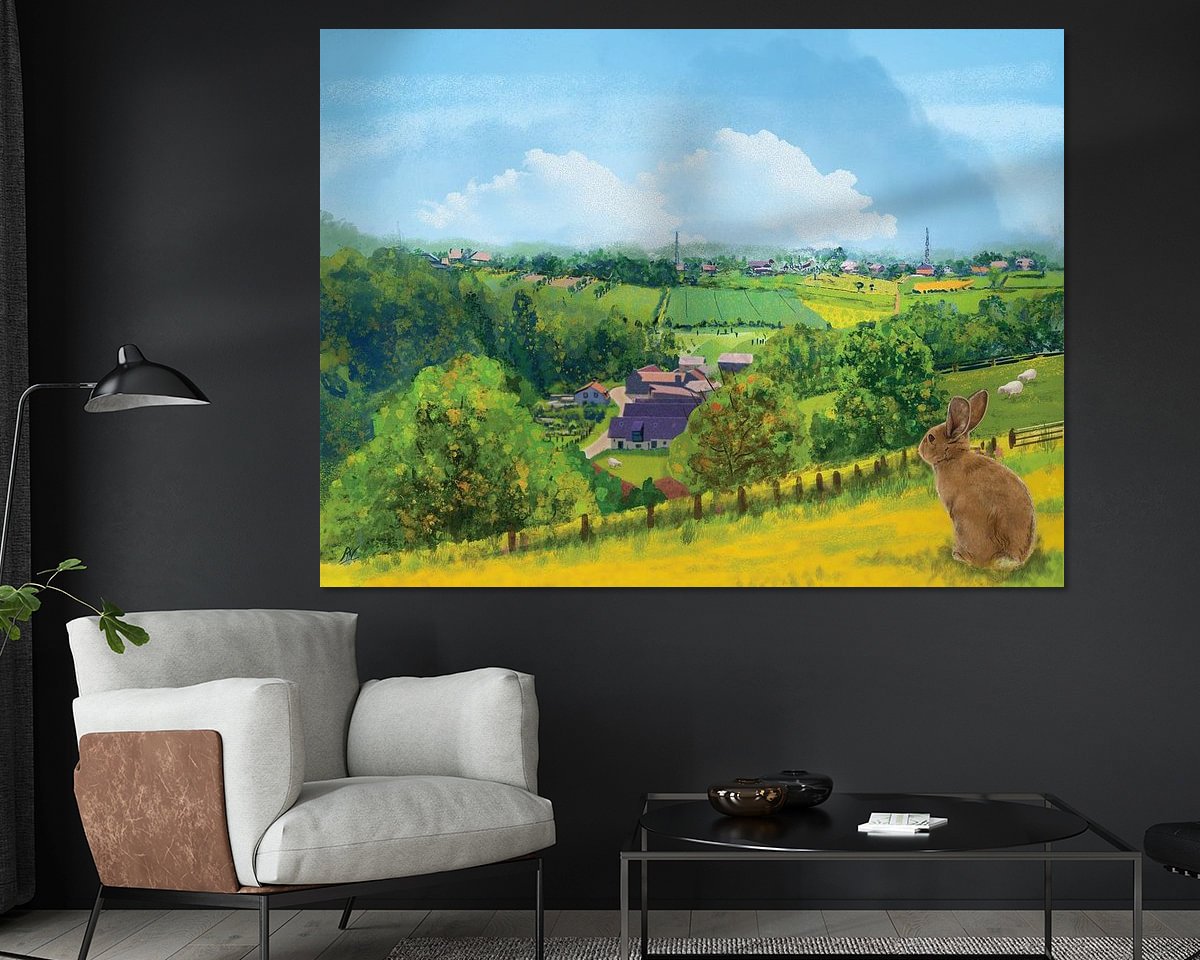 Example of the artwork in a room