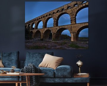 Blaue Stunde am Pont du Gard von Timon Schneider