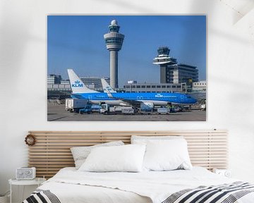 KLM vliegtuigen op de luchthaven Amsterdam Schiphol van Sjoerd van der Wal