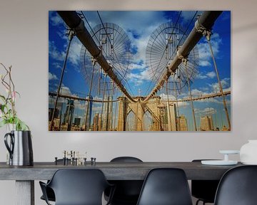 New York Brooklyn Bridge by marlika art