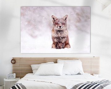 Fuchs im Schnee von Roeselien Raimond