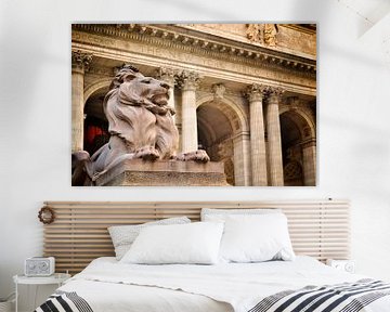 Leeuw standbeeld voor de New York Public Library van marlika art