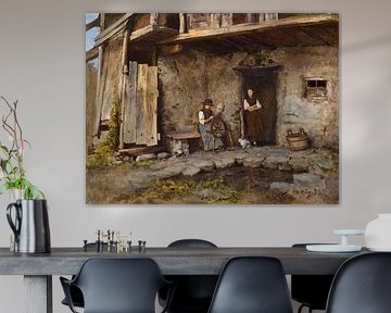 Franz von Defregger, Moarhäusl près de Dölsach (Lienz), 1873 sur Atelier Liesjes