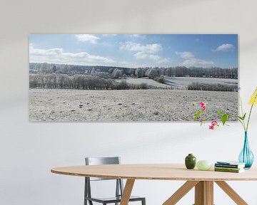 Eifel uitzicht in de winter van Gottfried Carls