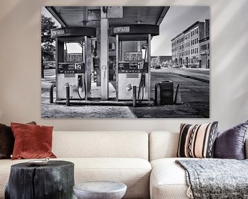 Industrial New York Gas Station by marlika art