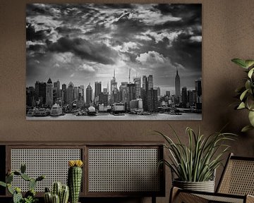 New York Stormy Skyline by marlika art