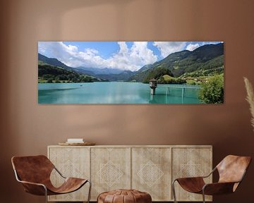 Prachtig Lungernersee Panorama, Oberwald, Zwitserland van Imladris Images