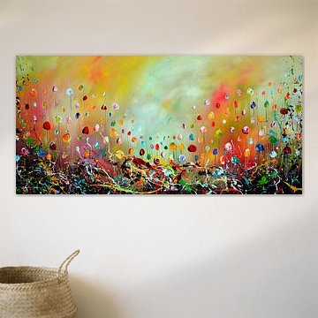 Colorful Flowers by Gena Theheartofart