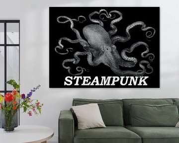 Steampunk Octopus Digitale Kunst van Michael Godlewski