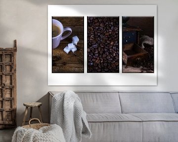 Coffee on the wall by Joke Beers-Blom