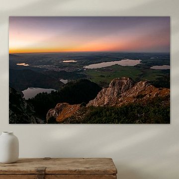 Blaue Stunde über dem Ostallgäu von Leo Schindzielorz