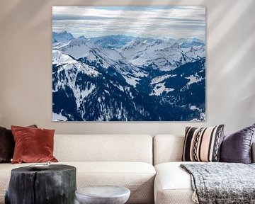 Uitzicht op het berglandschap in het Bregenzerwald van Animaflora PicsStock