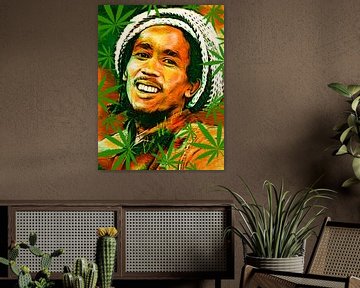 Bob Marley Pop Art by Martin Melis