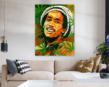 Bob Marley Pop Art van Martin Melis
