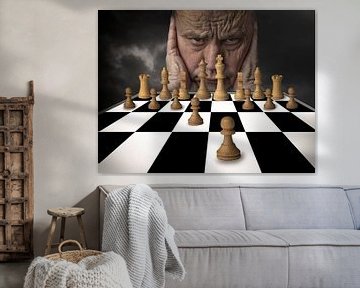 Consented chess player for fantasy background by Ton Buijs