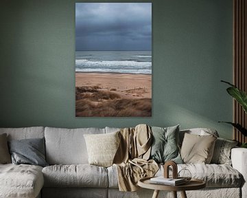 Coast of Scheveningen in a storm by Denise Tiggelman