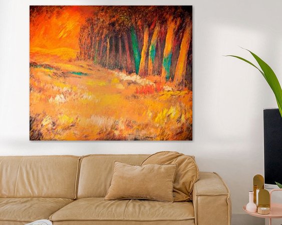 Example of the artwork in a room