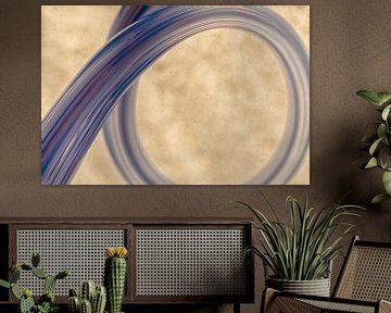 Oneindige cirkel van glas met kleur contrast van Lisette Rijkers