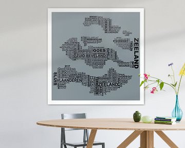 Zeeland typografie van Districto Prints