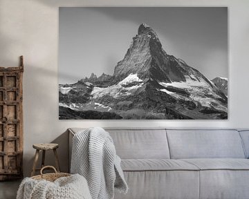 Matterhorn in zwartwit