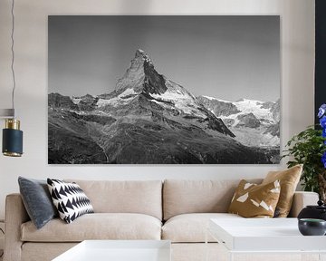 Matterhorn in Schwarz und Weiß