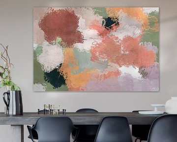Dream. Abstract colorful painting in pastel colors. by Dina Dankers
