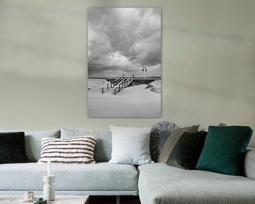 Trap onder zand | Scheveningen Nederland van Amersfoort Fotoprint