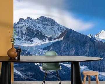 beroemde gletsjer Jungfrau en Silberhorn bergtop, Grindelwal van SusaZoom