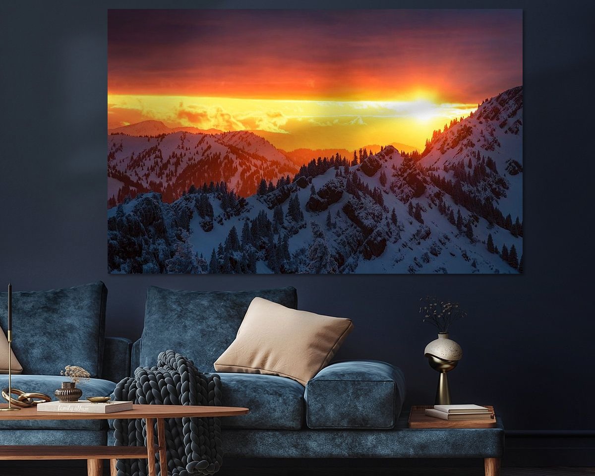 Example of the artwork in a room